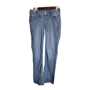 Wallflower Jeans Juniors Size 9 Blue Luscious Curvy Fit Flare Party Vacation